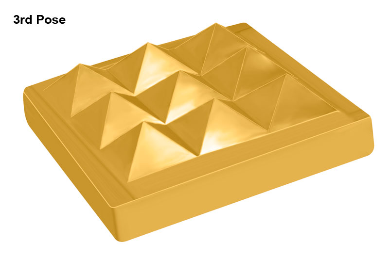 Multi Layered Brass Vastu Pyramid Set-MPYR24-3