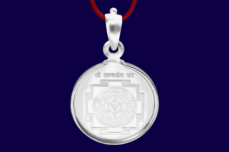 Lagna Yog Yantra Locket-Silver-Small-YLLGN1001-1