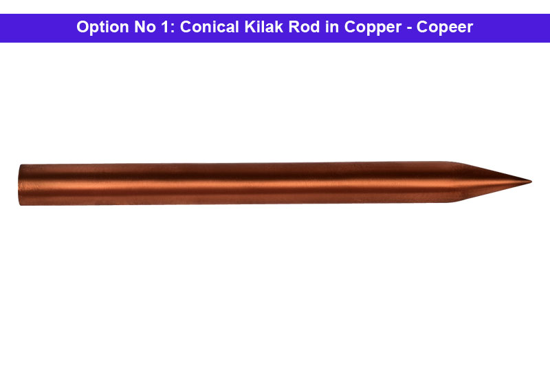 Conical Kilak Rod in Copper-ABMVP1058-1