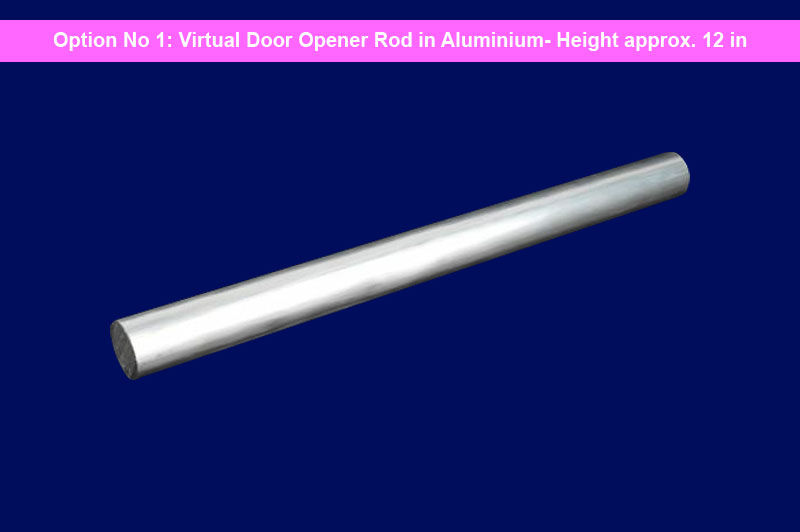 Virtual Door Opener Rod in Aluminium-ABMVP1060-1