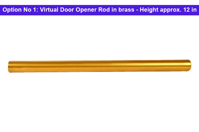 Virtual Door Opener Rod in brass-ABMVP1072-1