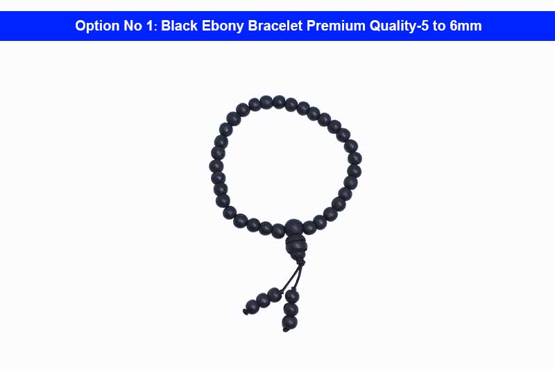 Black Ebony Bracelet Premium Quality-5 to 6mm-BR-EB-1005-1