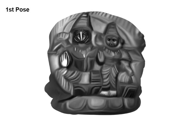 laxmi Narsimha Shaligram Murti-EXSMT1063-1