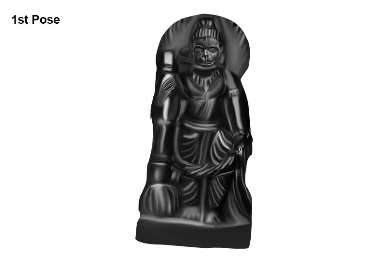 Bhagwan Ram Chandra Shaligram Murti-EXSMT1069-1