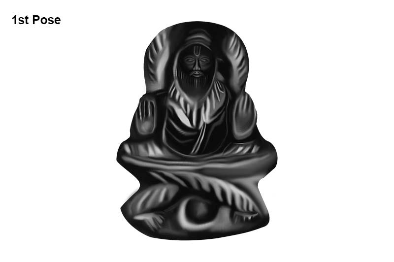 Bramha Shaligram Idol-EXSMT1078-1