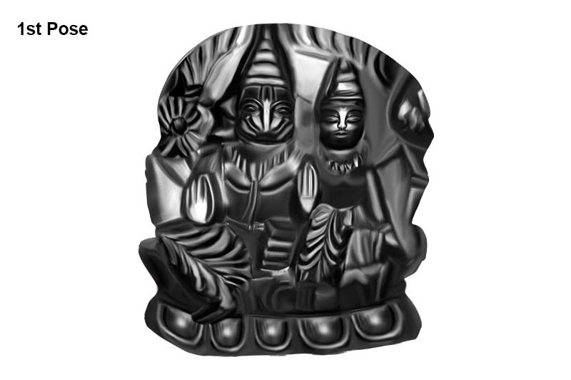 laxmi Narsimha Shaligram Murti-EXSMT1090-1