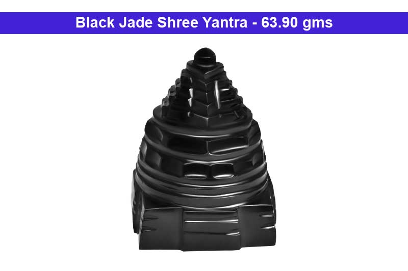 Shree Yantra in Black Jade-63.90 gms-GEM-SHR-BJ-1003-1