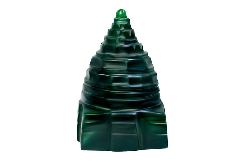 Green Jade Shree Yantra - 95gms - GEM-SHR-GJ-1051-1