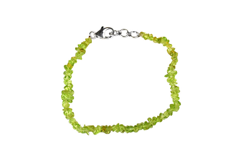 Peridot Uncut Beads Bracelet-GMBRAP002-1