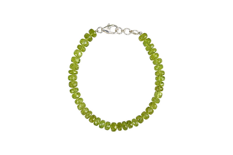 Peridot Bracelet(Faceted)-GMBRAP004-1
