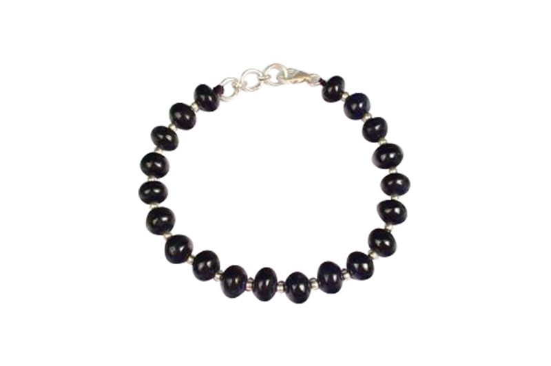 Blue Sapphire Bracelet (Button Shaped)-GMBRBS032-1