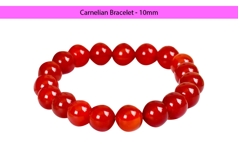 Carnelian Bracelet - 10mm-GMBRC001-1