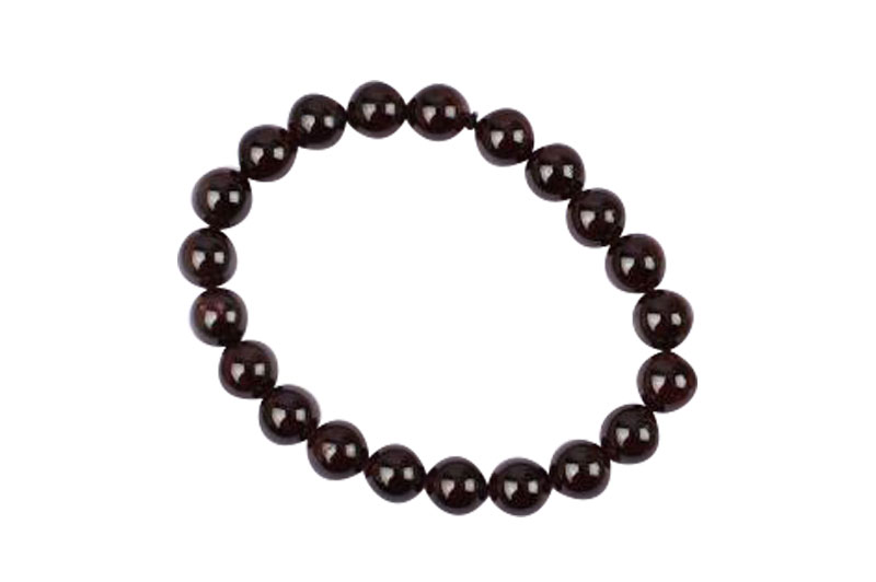 Garnet Round Bracelet -10mm-GMBRGN005-1