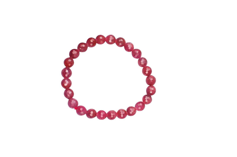 Ruby Faceted Bracelet-GMBRRB007-1