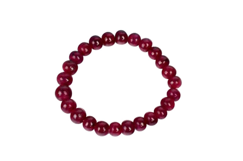 Ruby Bracelet Rondelle Beads-GMBRRB012-1