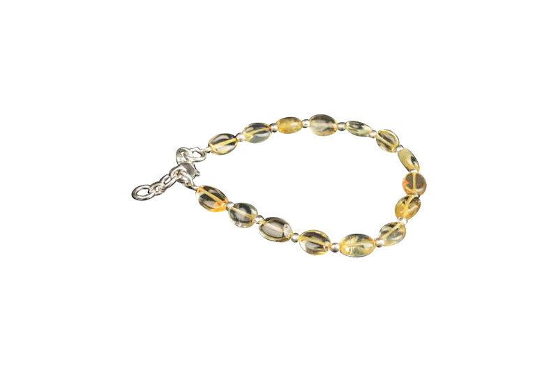 Citrine Oval Beads Bracelet-GMBRYC003-1