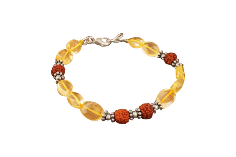 Citrine Oval Bracelet-GMBRYC004-1