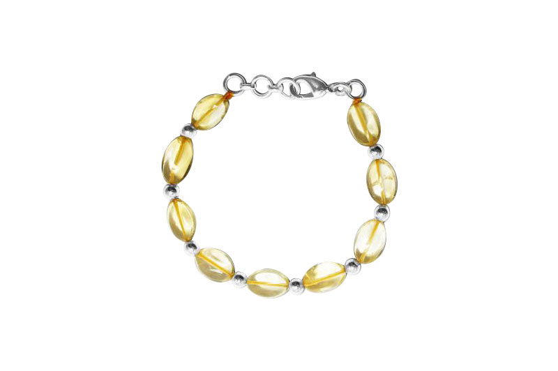 Citrine Oval Bracelet-GMBRYC009-1