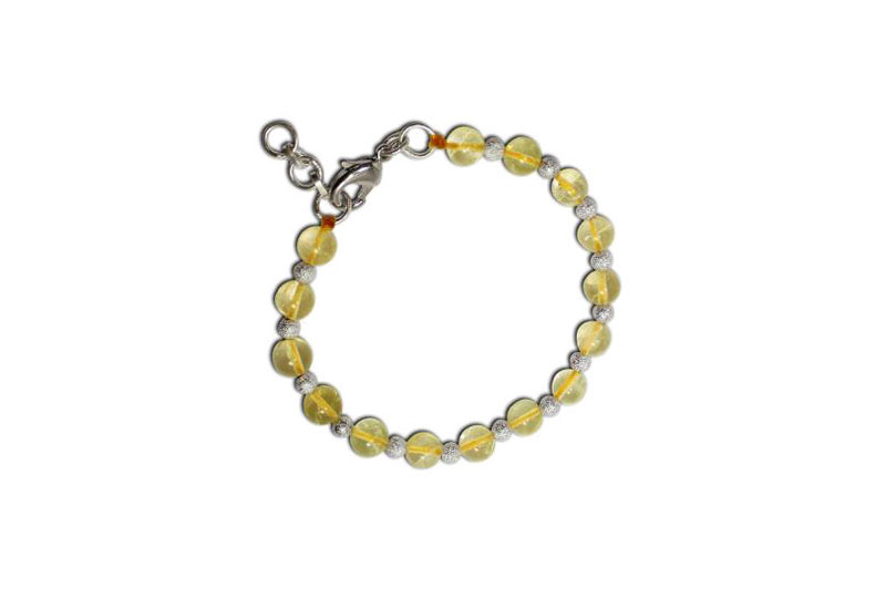 Citrine Round Bracelet-GMBRYC010-1