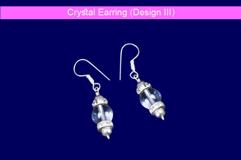 Crystal Earring (Design III)-GMERCQ001-1