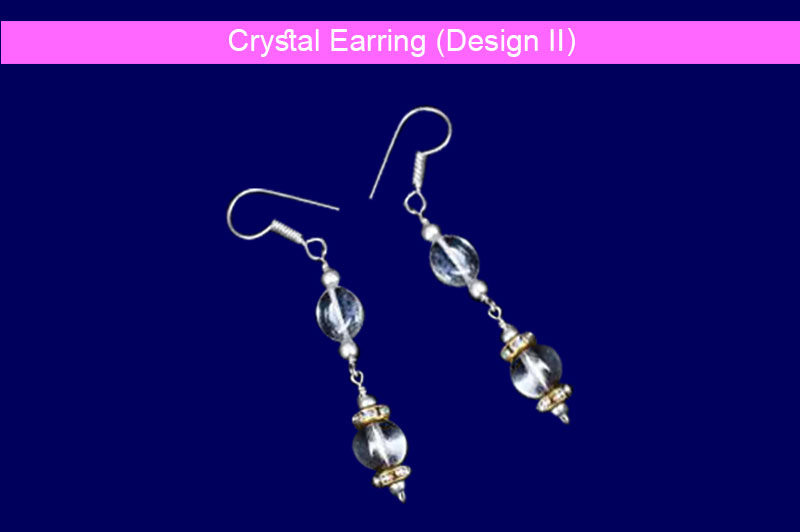 Crystal Earring (Design II)-GMERCQ002-1