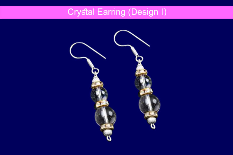 Crystal Earring (Design I)-GMERCQ004-1