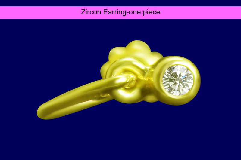 Zircon Earring-one piece-GMERDM001-1