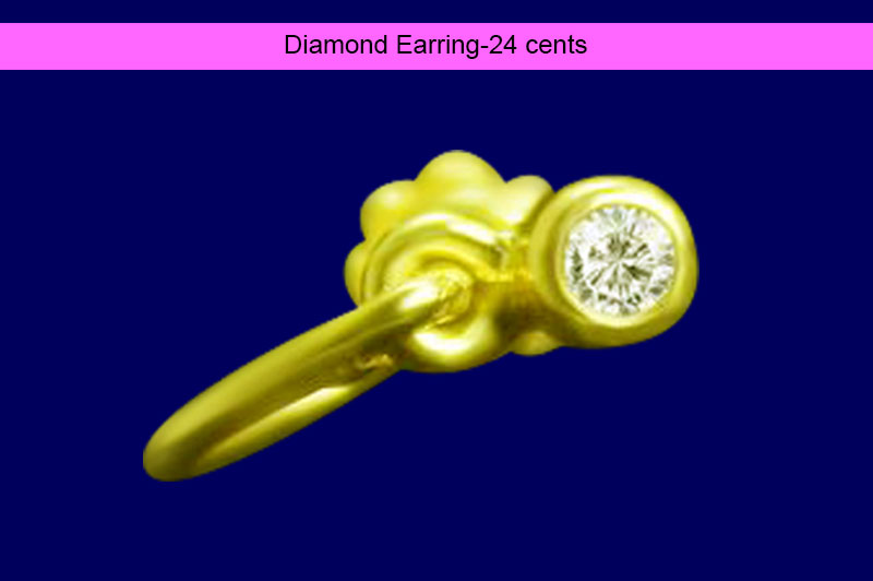 Diamond Earring-24 cents-GMERDM002-1