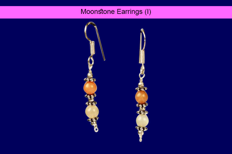 Moonstone Earrings (I)-GMERMS003-1