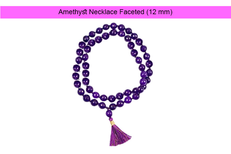 Amethyst Necklace Faceted (12 mm)-GMMLAM015-1