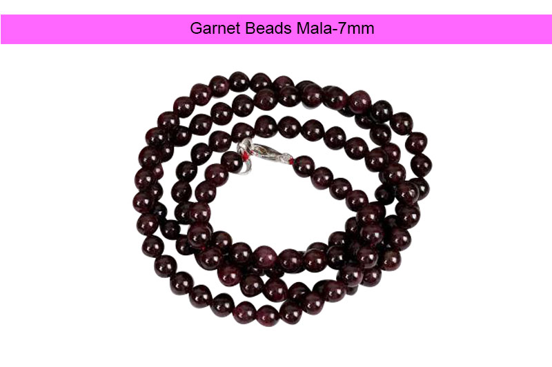 Garnet Beads Mala (7 mm)-GMMLGN005-1