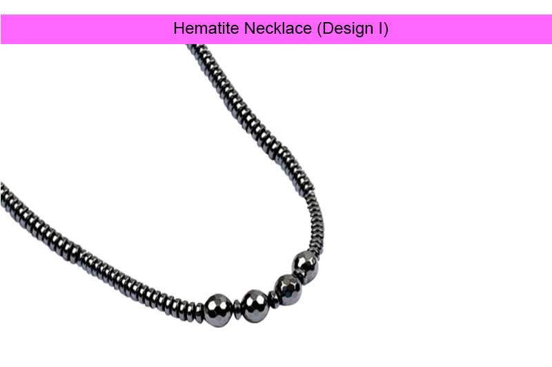 Hematite Necklace (Design I)-GMMLHT004-1