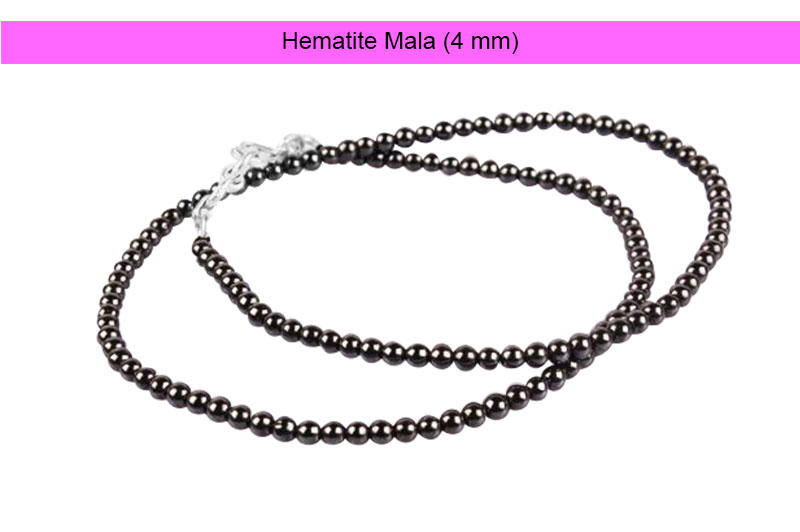 Hematite Mala (4 mm)-GMMLHT005-1