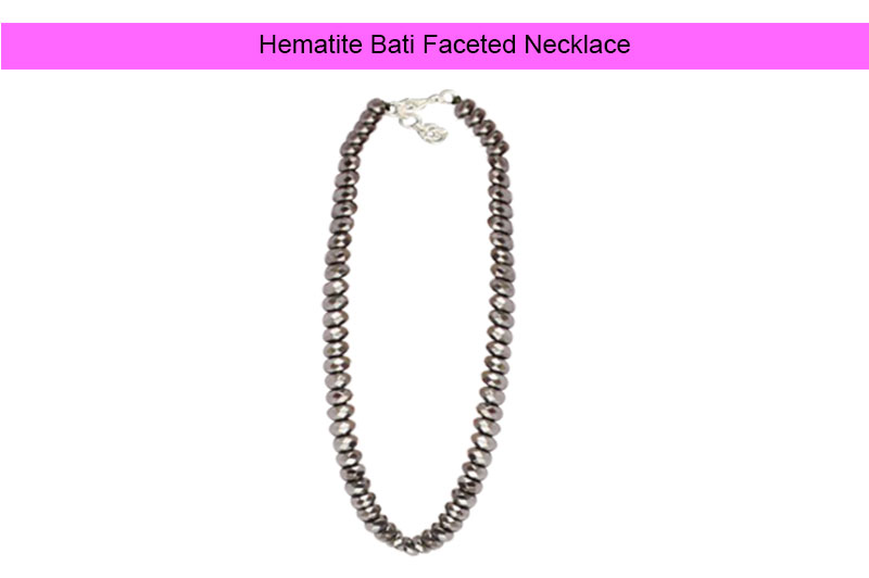 Hematite Bati Faceted Necklace-GMMLHT007-1