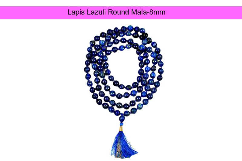 Lapis Lazuli Round Mala-GMMLLL004-1