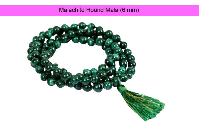 Malachite Round Mala (6 mm)-GMMLMC004-1
