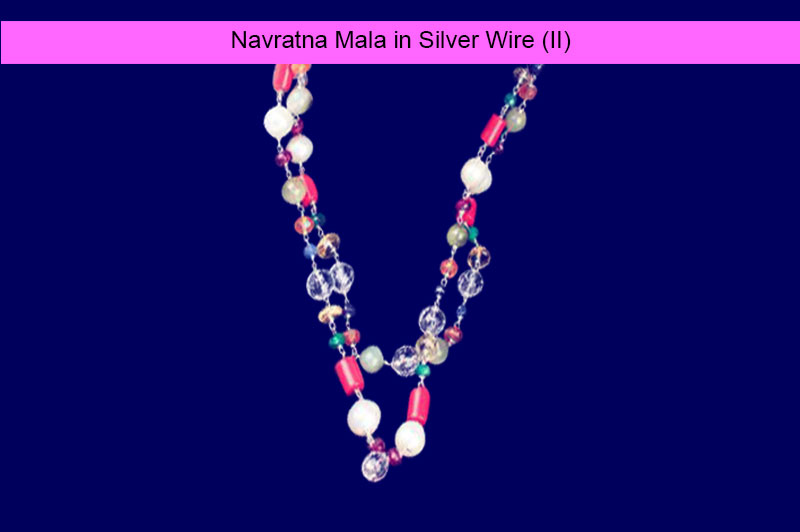 Navratna Mala in Silver Wire (II)-GMMLNT004-1