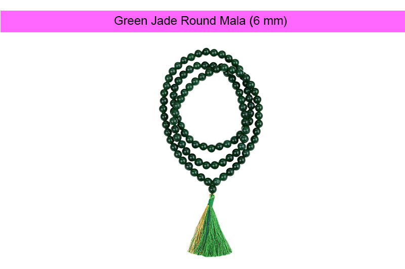 Green Jade Round Mala (6 mm)-GMMLPJO003-1