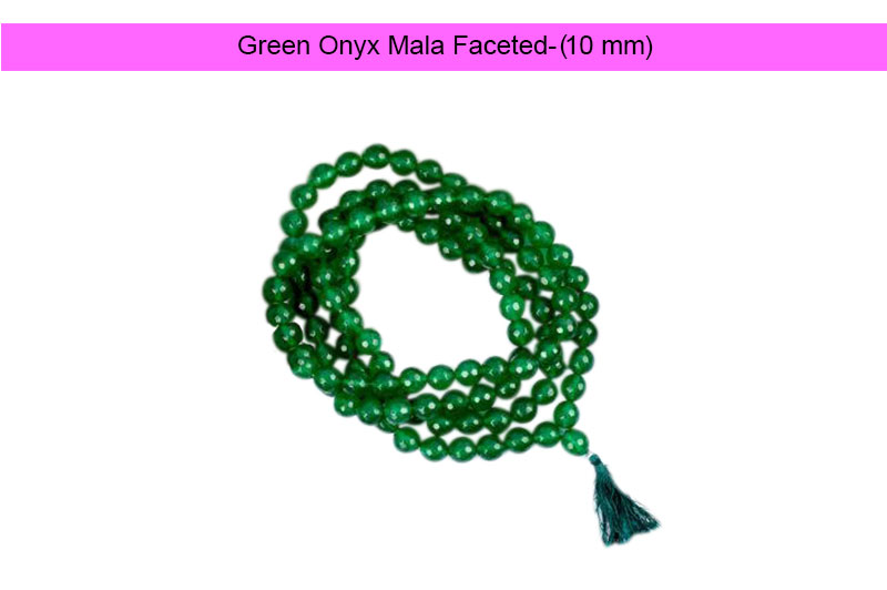 Green Onyx Mala Faceted-GMMLPJO007-1