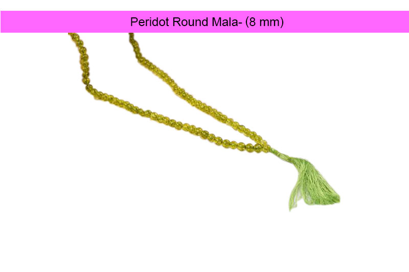 Peridot Round Mala-GMMLPJO008-1