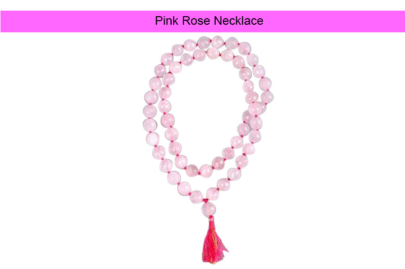 Pink Rose Necklace-GMMLRQ004-1