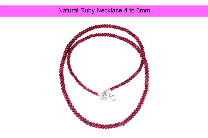 Natural Ruby Necklace-GMMLRY012-1