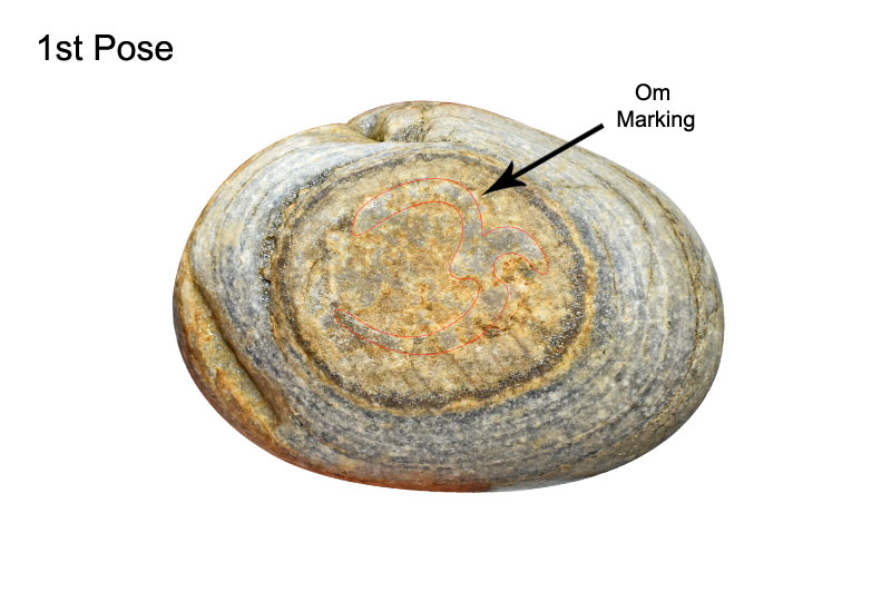 Sacred Adwaitya Blue Mahamritunjaya Adi Shakti Kailash Om Shila-KLS80-1