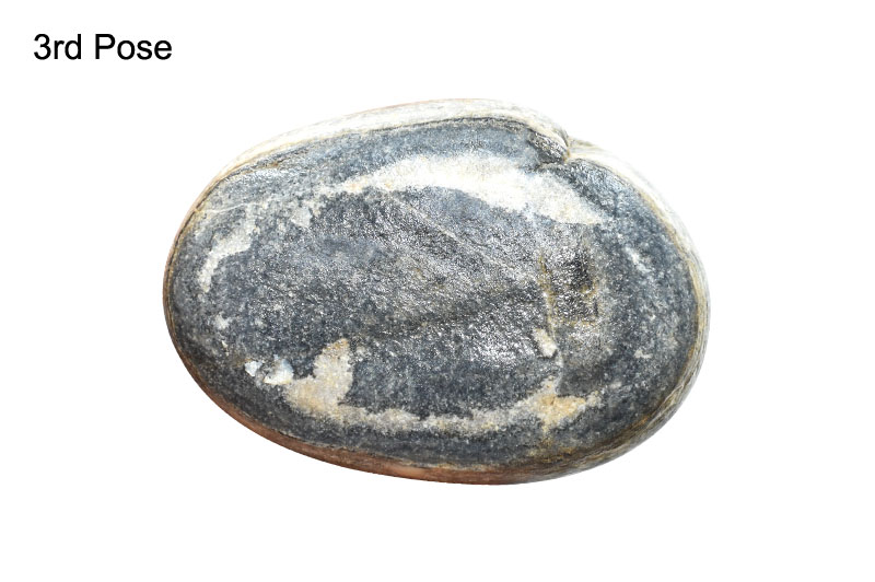 Sacred Adwaitya Blue Mahamritunjaya Adi Shakti Kailash Om Shila-KLS80-3