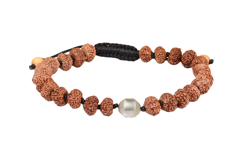 Parad Gutika(7-8mm) with 10 Mukhi Rudraksha Bracelet-PB012-1