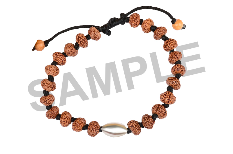 Parad Gutika(12-13mm) with 10 Mukhi Rudraksha Bracelet-PB019-2
