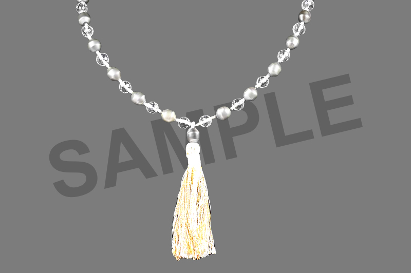 Parad Gutika(11 to 12mm) & Sphatik Faceted Mala-PB049-2