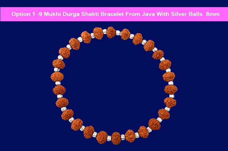 Buy 9 Mukhi Durga Shakti Bracelet From Java With Silver Balls
