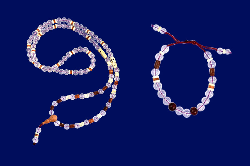 Sphatik Mala & Bracelet Set-RGJ157-1