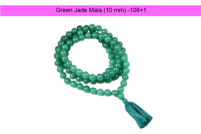 Green Jade Mala (10 mm)-ROMAL049-1